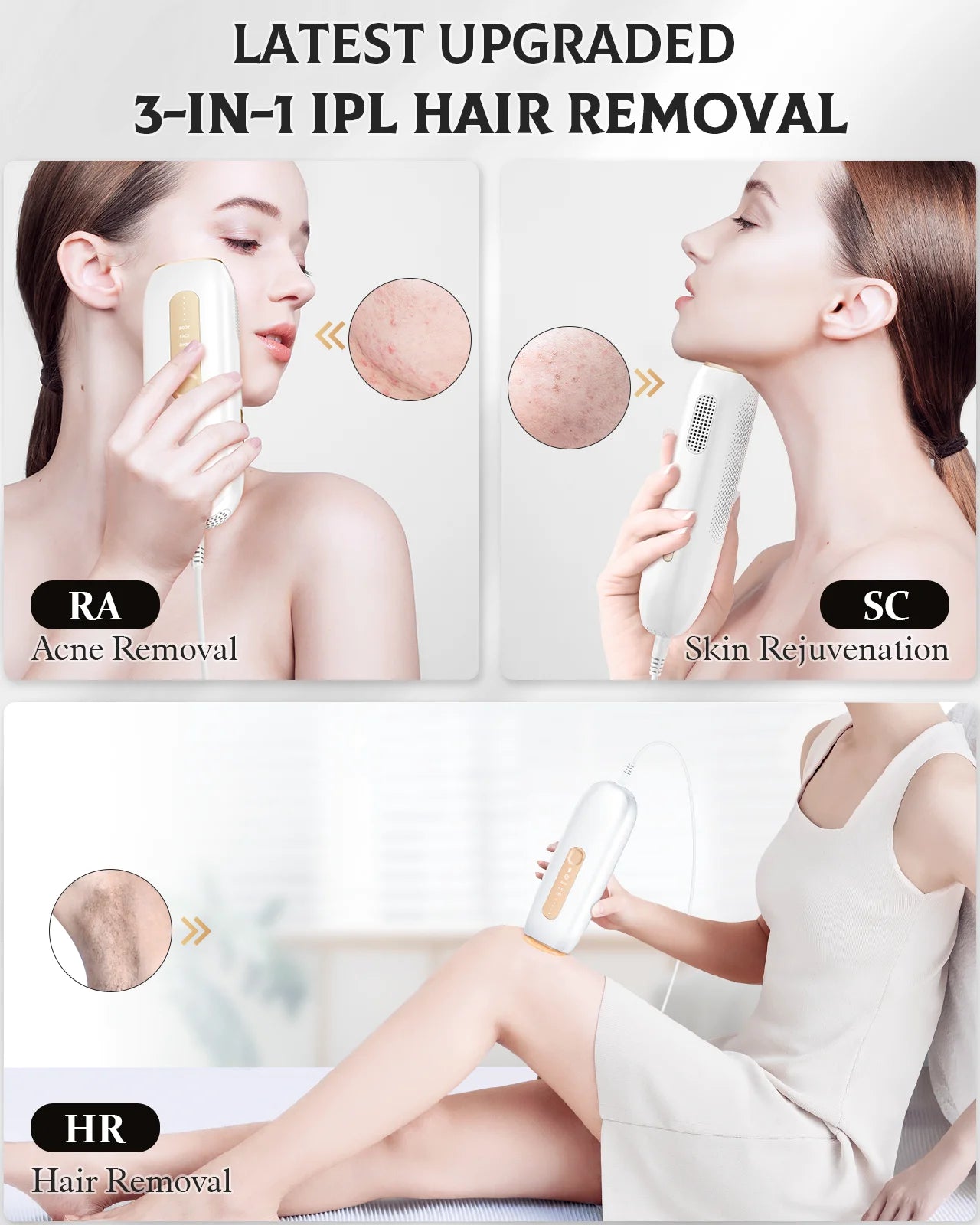 IPL Hair Removal 3-in-1 Laser Hair Removal  Device
