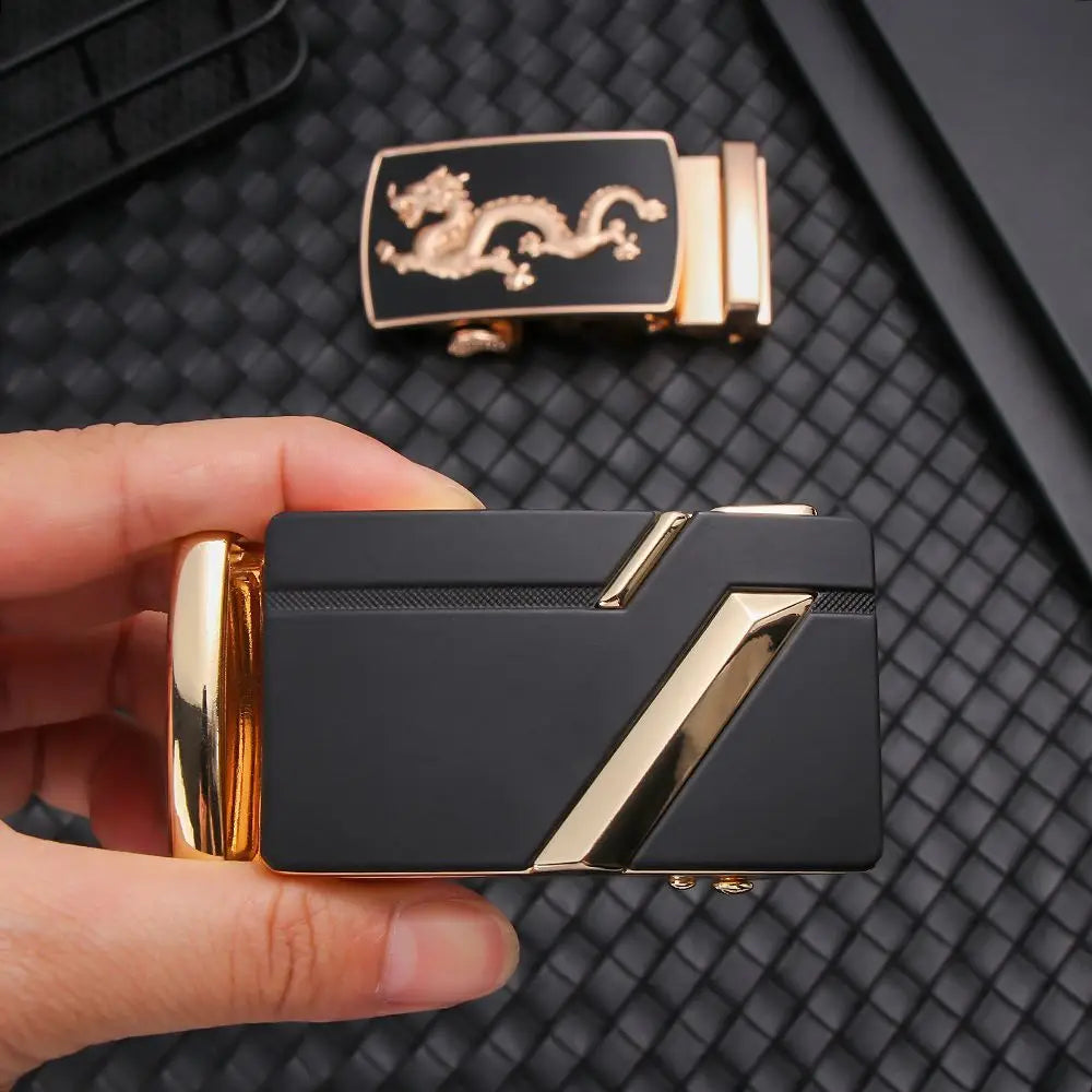 Men Belt Head Belt Buckle Leisure Belt Head Automatic Buckle