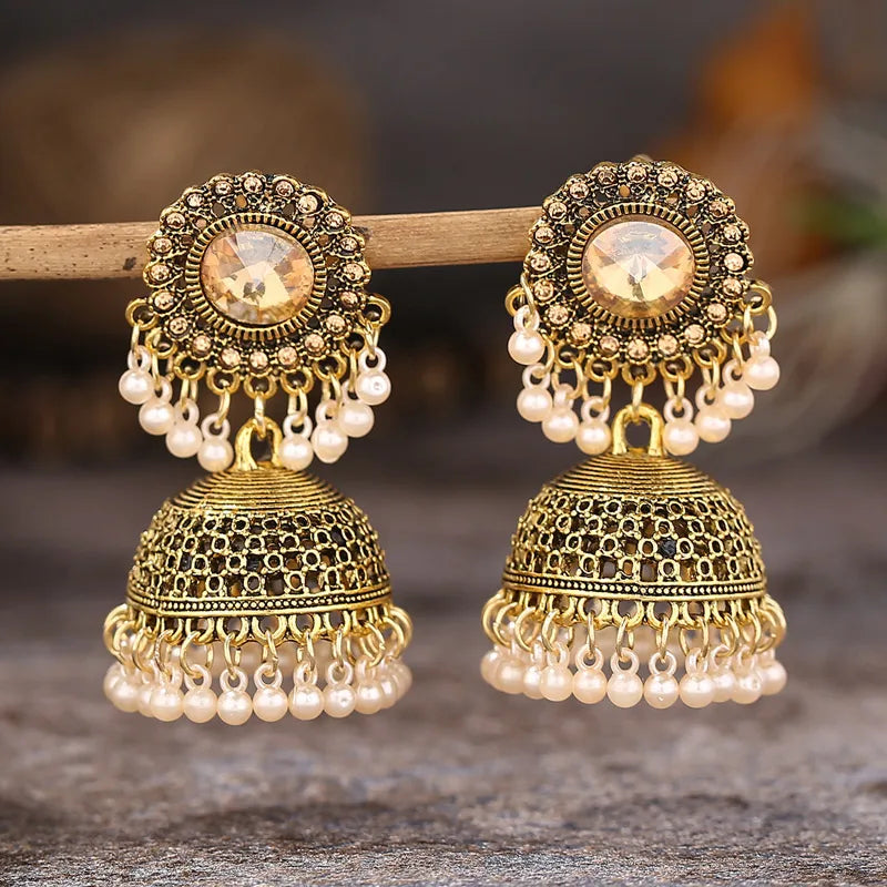 Kymyad Fashion Vintage Ethnic Earrings For Women