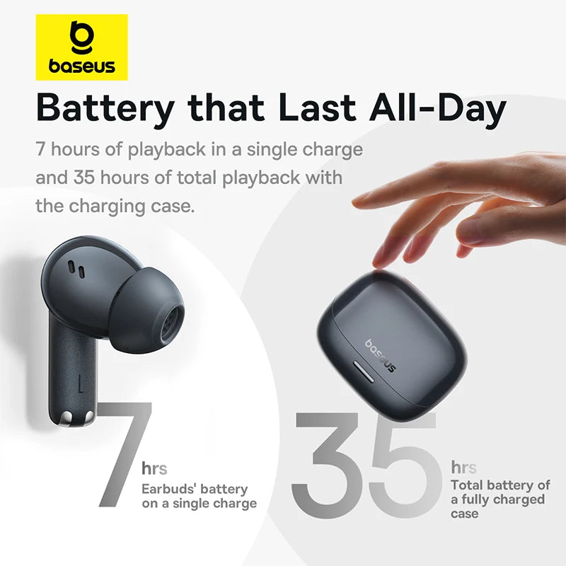 M2s pro Wireless Earphones 3D Spatial Audio 4-Mics ENC Earbuds