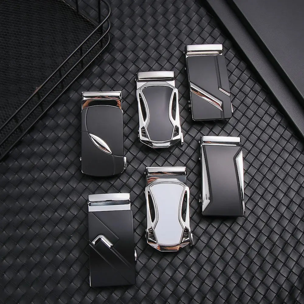 Men Belt Head Belt Buckle Leisure Belt Head Automatic Buckle