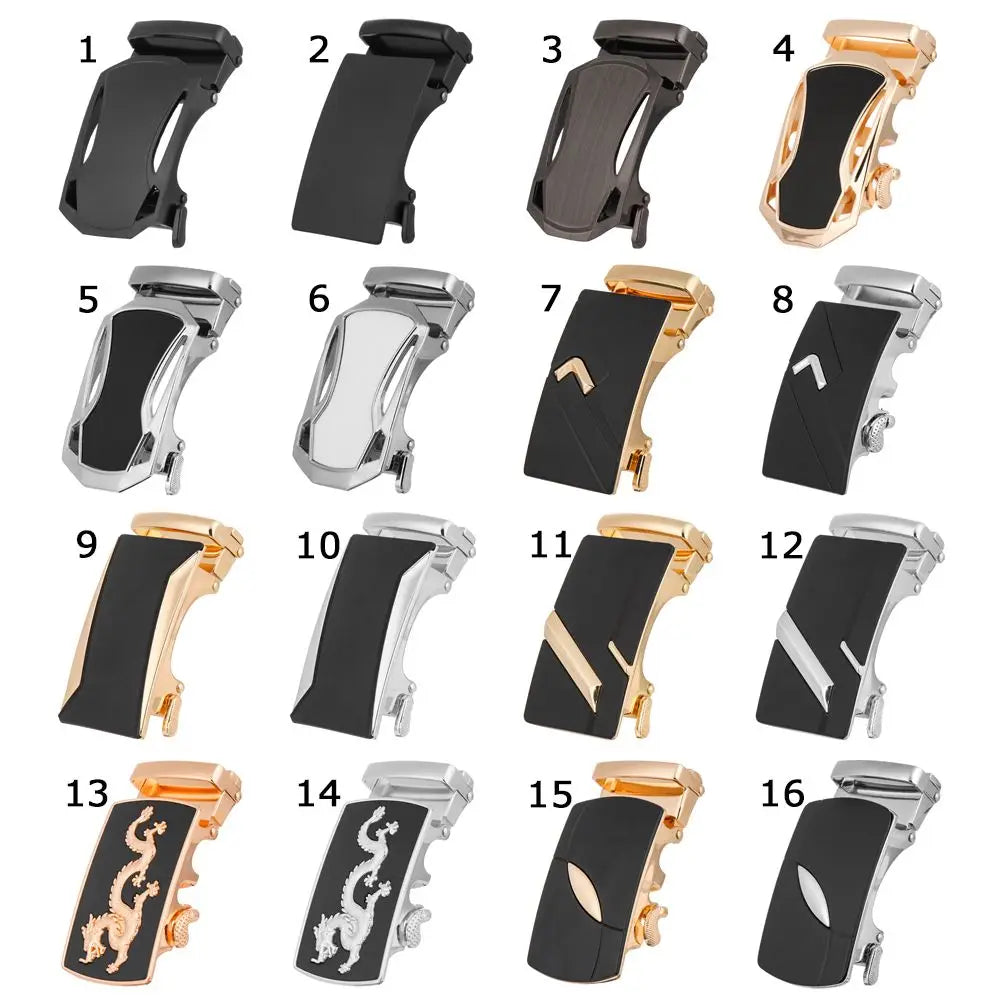 Men Belt Head Belt Buckle Leisure Belt Head Automatic Buckle