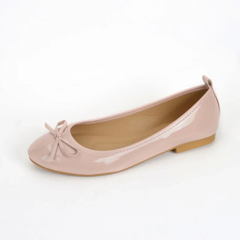 Women's Casual Patent Leather Korean Shoes