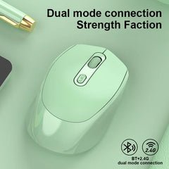 Wireless Silent Bluetooth-compatible 2.4G Dual Mode Rechargeable Optical Mouse