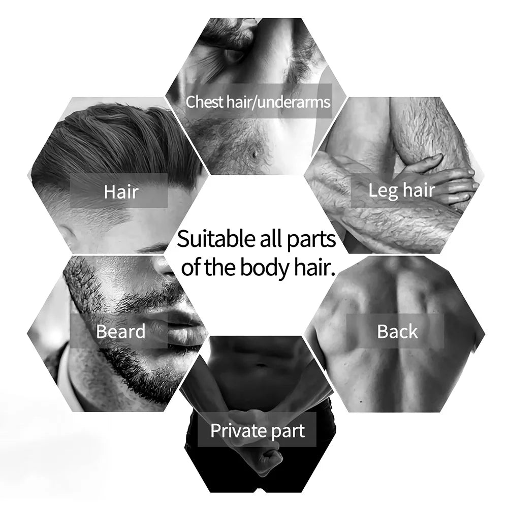 Electric Pubic Hair Trimmer for Men Body Groomer Clipper Ball Shaver Bikini Epilator