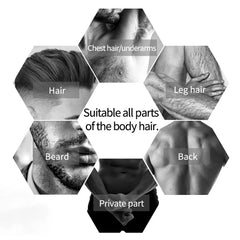 Electric Pubic Hair Trimmer for Men Body Groomer Clipper Ball Shaver Bikini Epilator