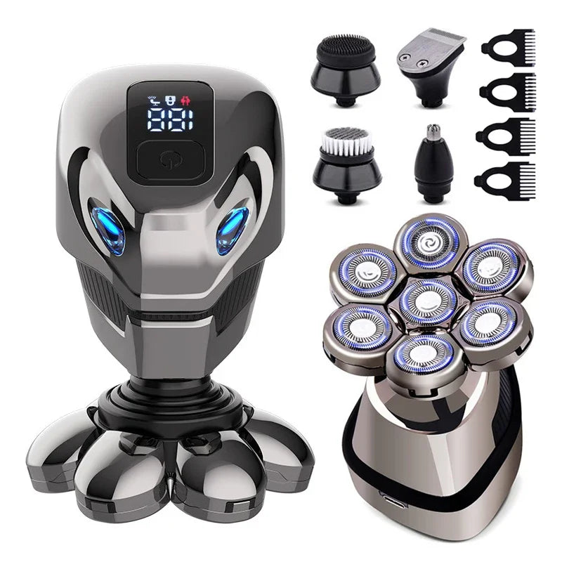 Electric Shaver For Men Bald Head Hair Clipper Nose Trimmer