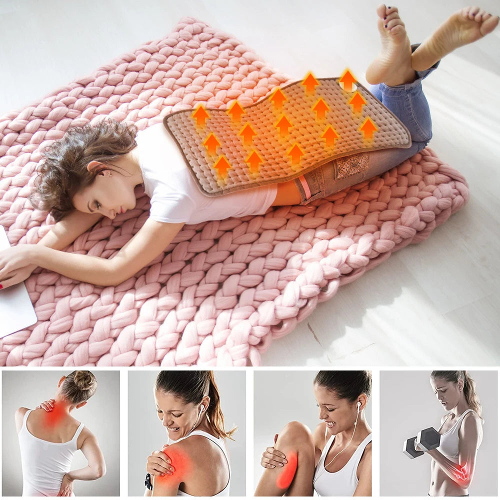 Electric Heating Blanket for Back Pain Relief Keep Warm Heating Pad