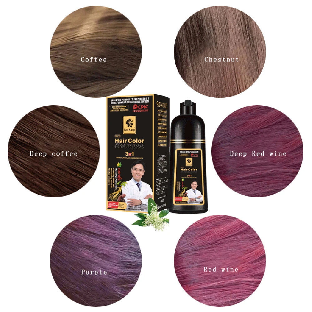 Essence Black Hair Dye Shampoo Covering Hair Permanent Hair Color