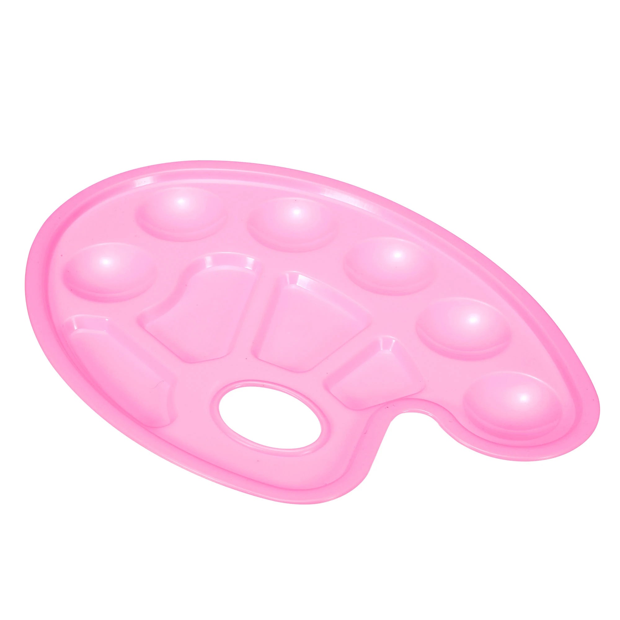 3/6/12Pcs Painting Supplies Alternatives Paint Pigment Tray Flower Shape Round Plastic Palette Watercolor Art Paint Tray Pallet