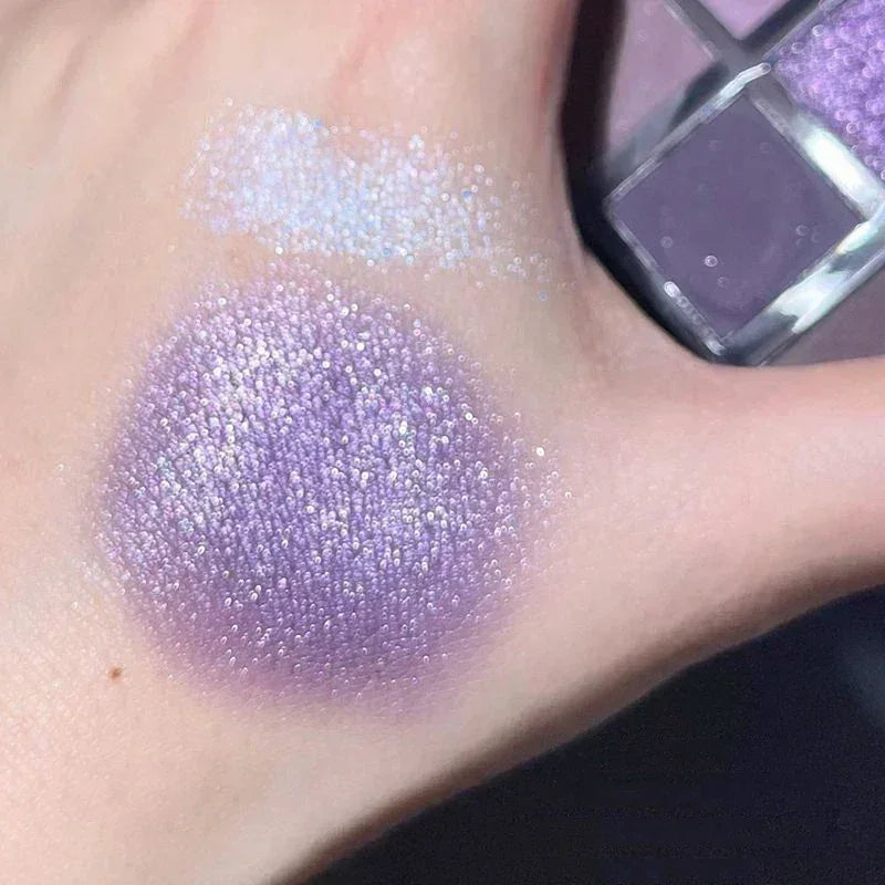 Eyeshadow Palette Purple Lace Shimmer Glitter
