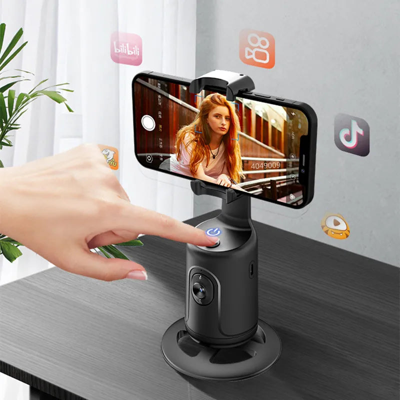 New Smart shooting selfie stick 360-degree follow-up Tracking gimbal stabilizer