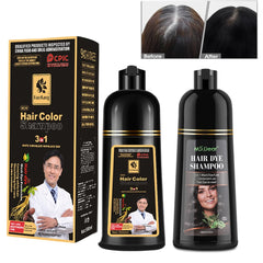 Essence Black Hair Dye Shampoo Covering Hair Permanent Hair Color