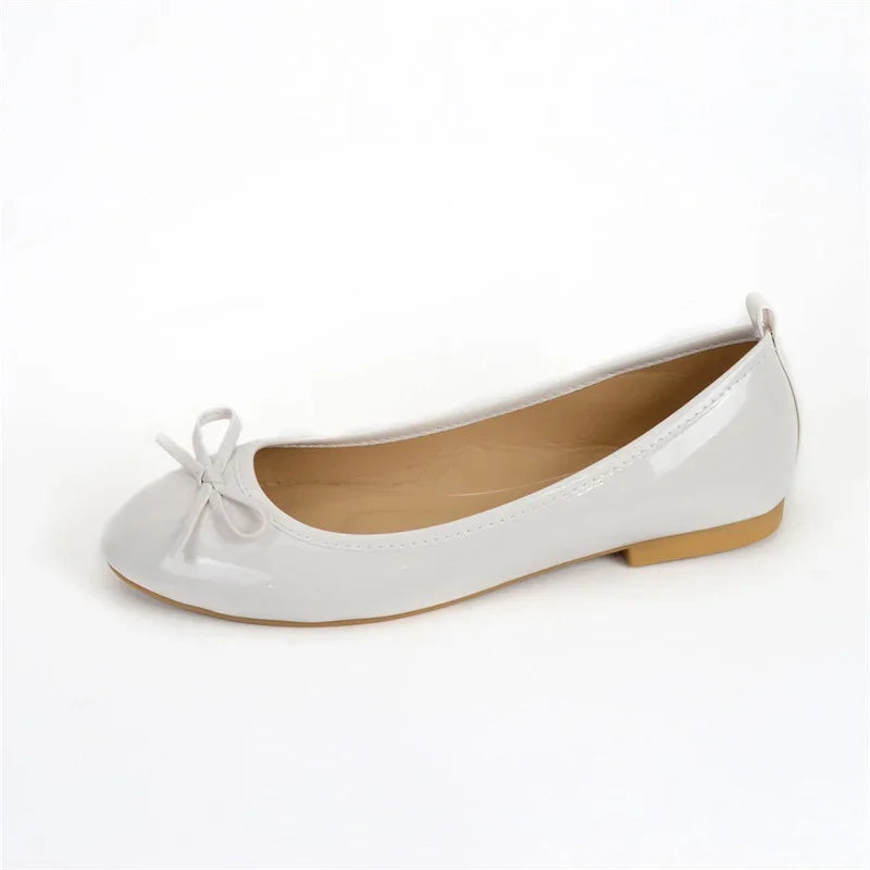 Women's Casual Patent Leather Korean Shoes