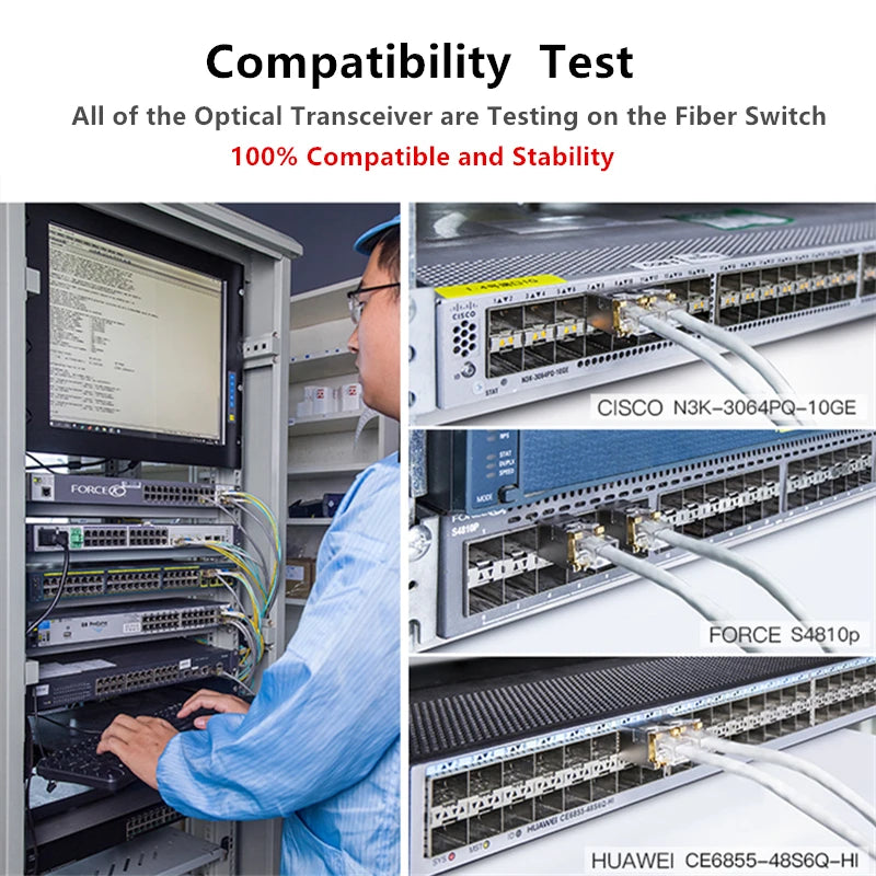 10Gb SFP to RJ45 Transceiver Module SFP-10G-T 10GBase-TX RJ45 Copper 30m For Cisco/Mikrotik/Netgear/TP-Link Fiber Optical Switch
