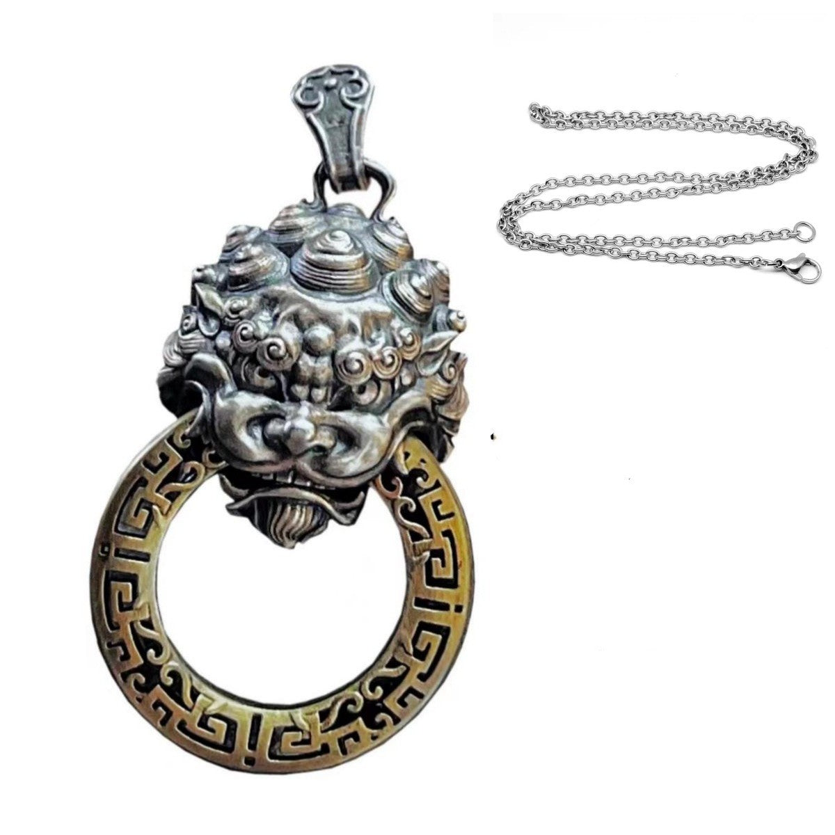 Couple Matching Geometric Necklace Set