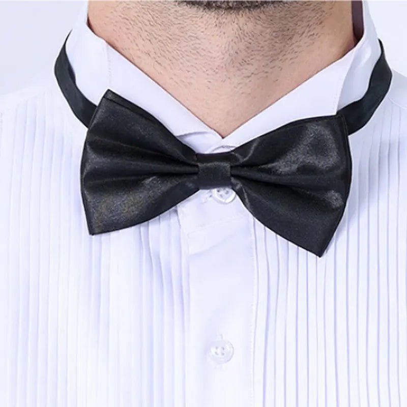 American size men's tuxedo shirt long sleeve spring and summer fashion new non - ironing formal business solid color plus size - Xprespick