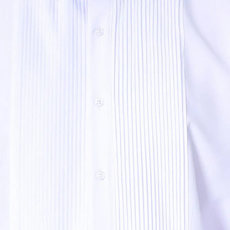 American size men's tuxedo shirt long sleeve spring and summer fashion new non - ironing formal business solid color plus size - Xprespick