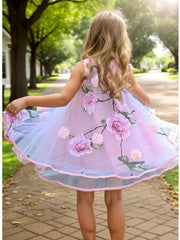 Bohemian Summer Girls Flower Dress Kids Girl Beach Dresses kids wear - Xprespick