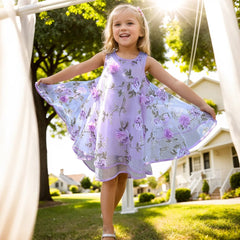 Bohemian Summer Girls Flower Dress Kids Girl Beach Dresses kids wear - Xprespick