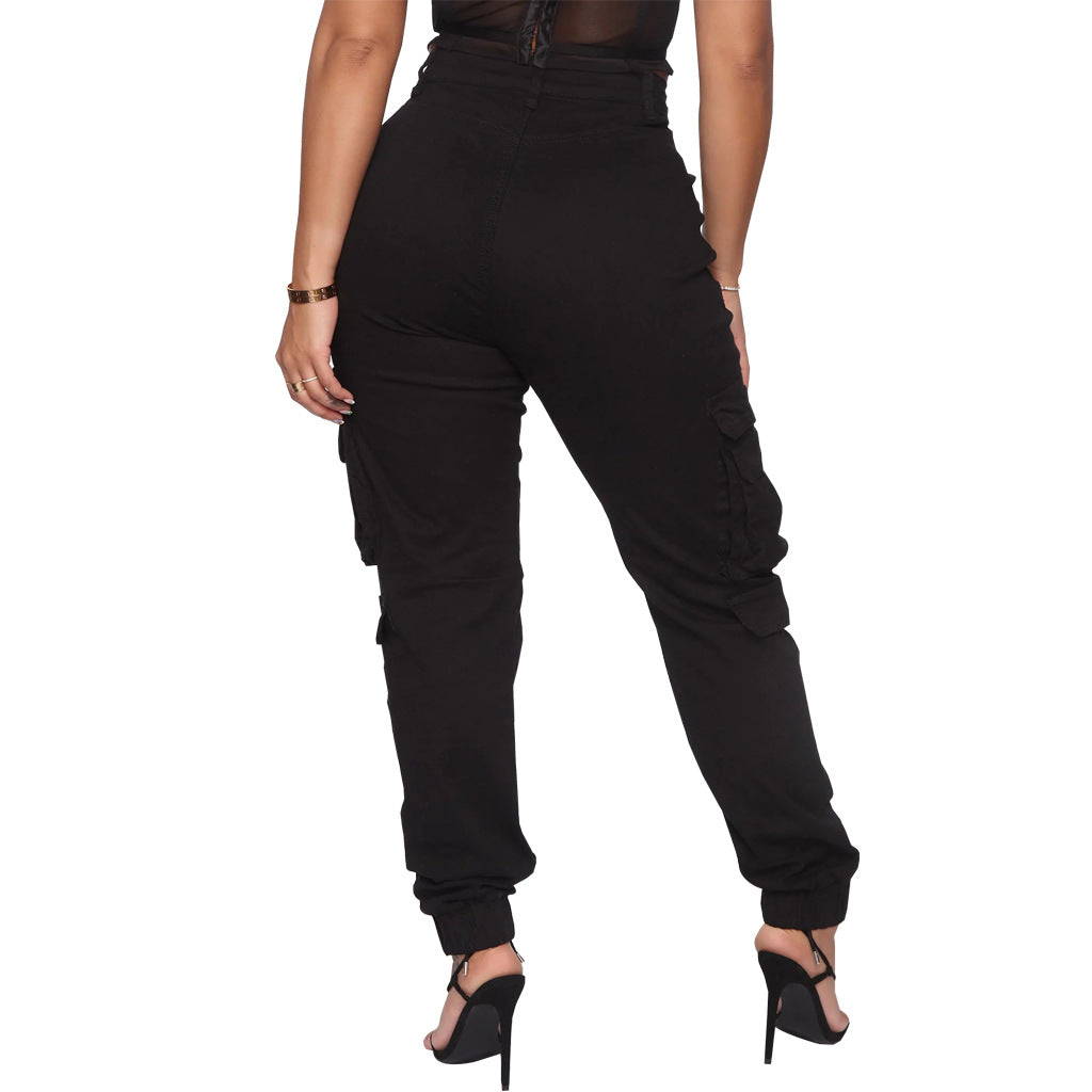 High Elasticity Camouflage Skinny Jeans for Women