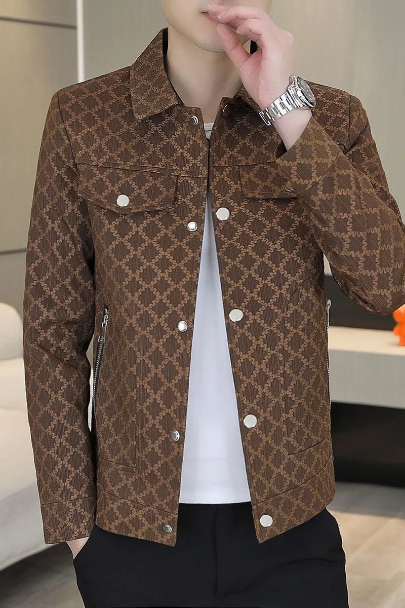 Coat spring thin ins fashion brand new men's personality tooling shirt men's fashion casual plankton handsome slim jacket - Xprespick