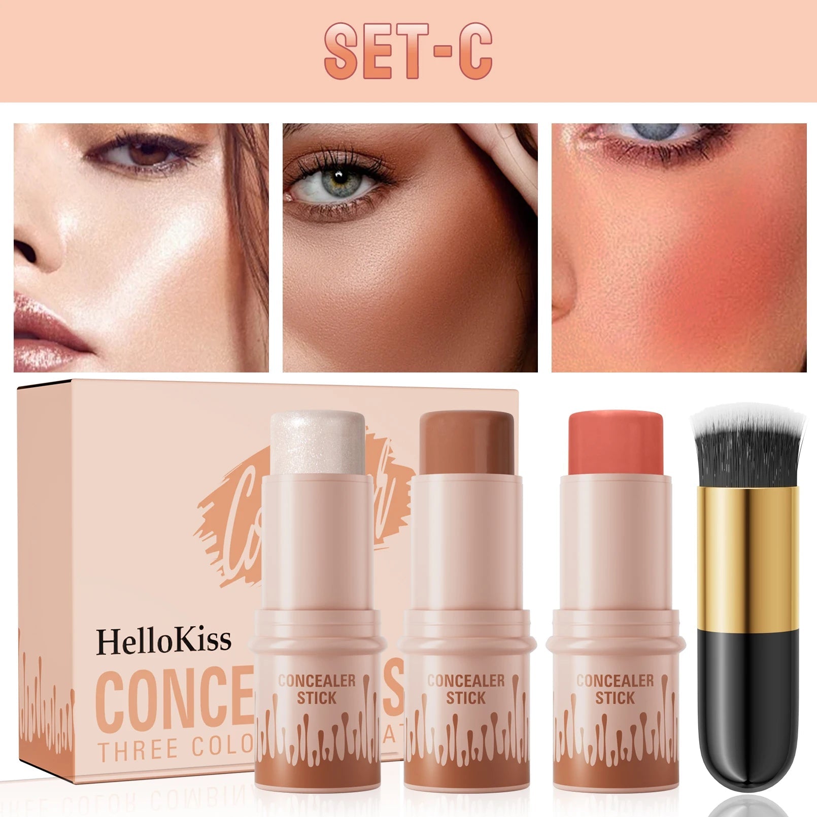 Contour Stick Set Contouring Wand V - face Shaping Contour Pen Face Makeup Beauty product - Xprespick