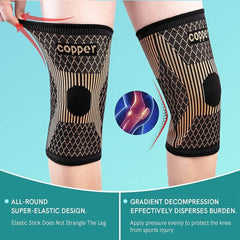 Copper Knee Brace for Arthritis Pain & Support - Copper Knee Sleeve for knee pain Compression sleeve for Sports,Knee Pain Relief - Xprespick