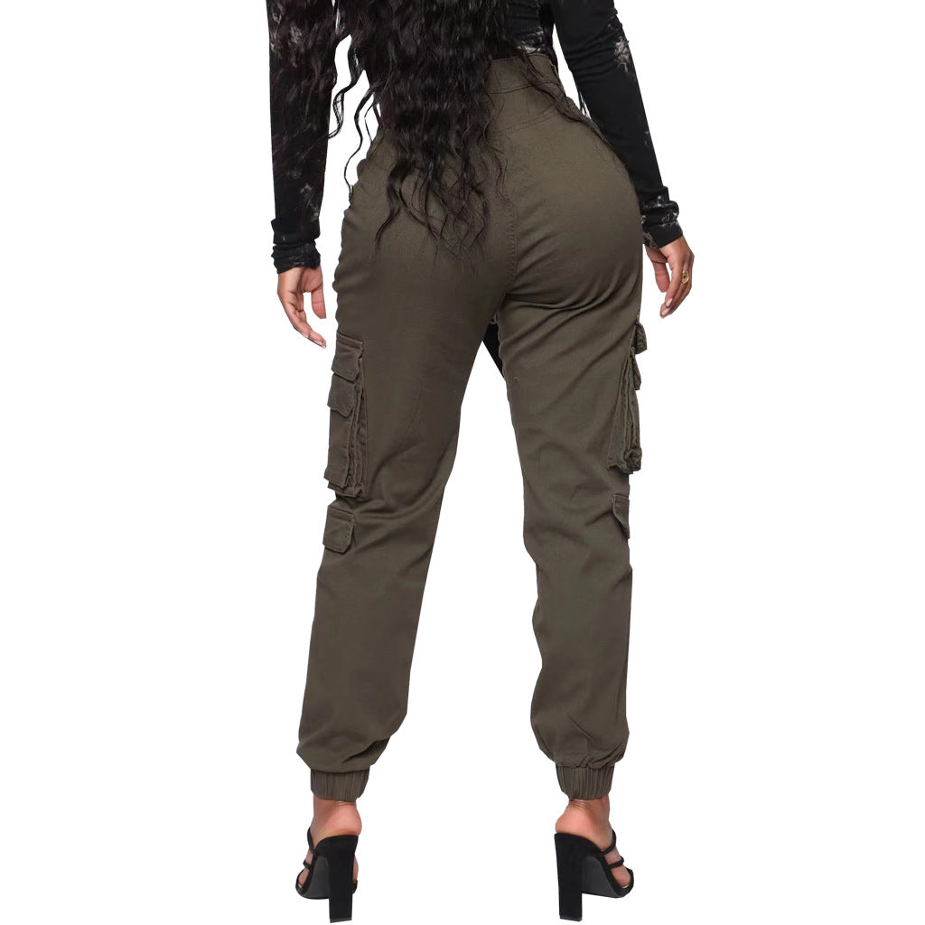 High Elasticity Camouflage Skinny Jeans for Women