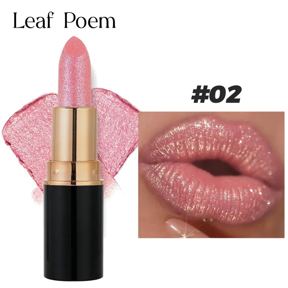 Glitter Metallic Lipstick Waterproof Long Lasting Diamond Pearlescent Lipstick Beauty product - Xprespick