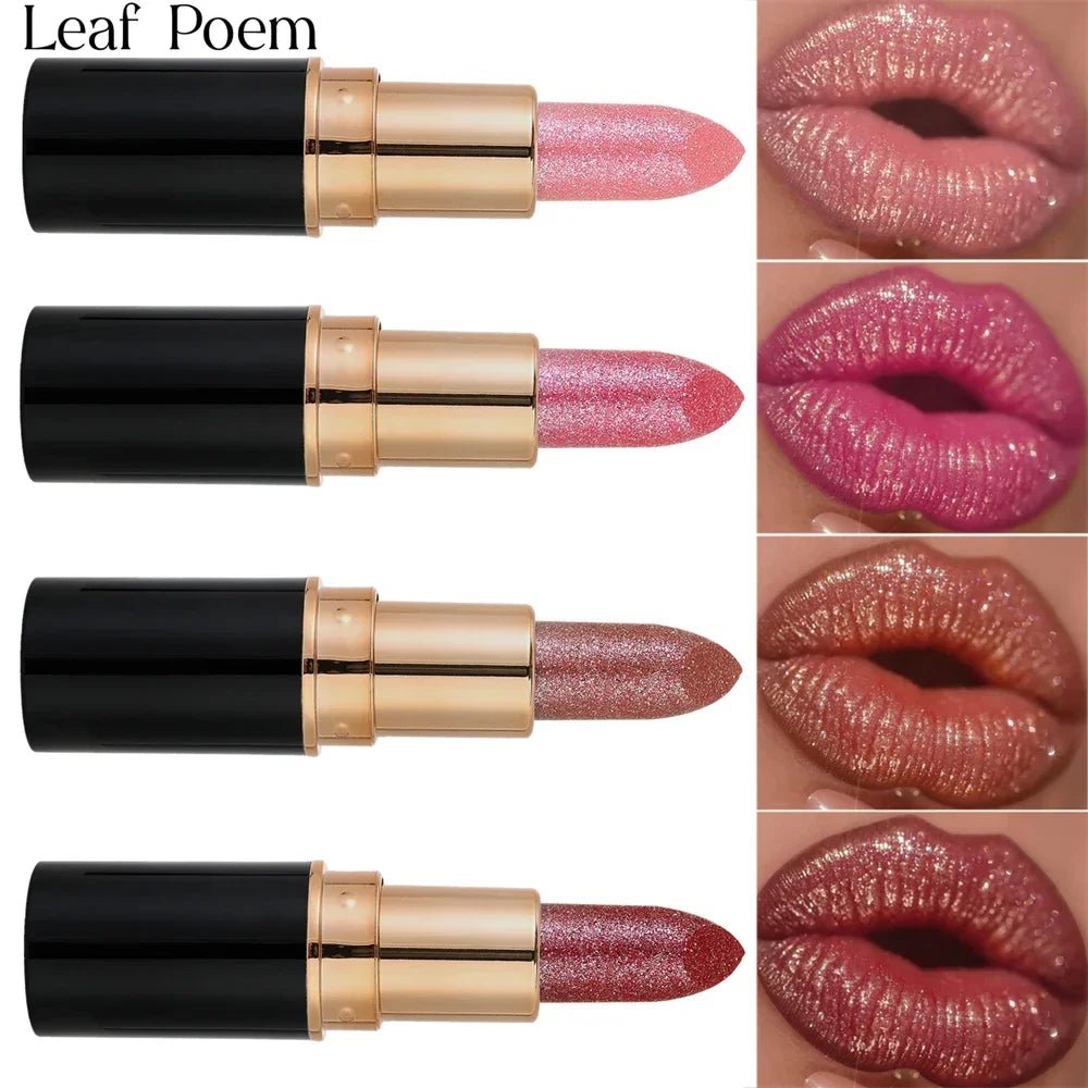 Glitter Metallic Lipstick Waterproof Long Lasting Diamond Pearlescent Lipstick Beauty product - Xprespick
