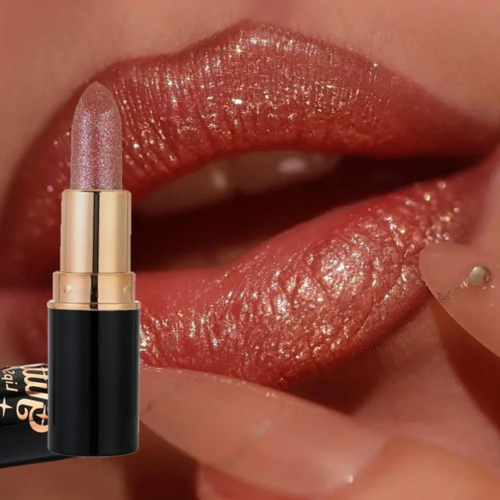 Glitter Metallic Lipstick Waterproof Long Lasting Diamond Pearlescent Lipstick Beauty product - Xprespick