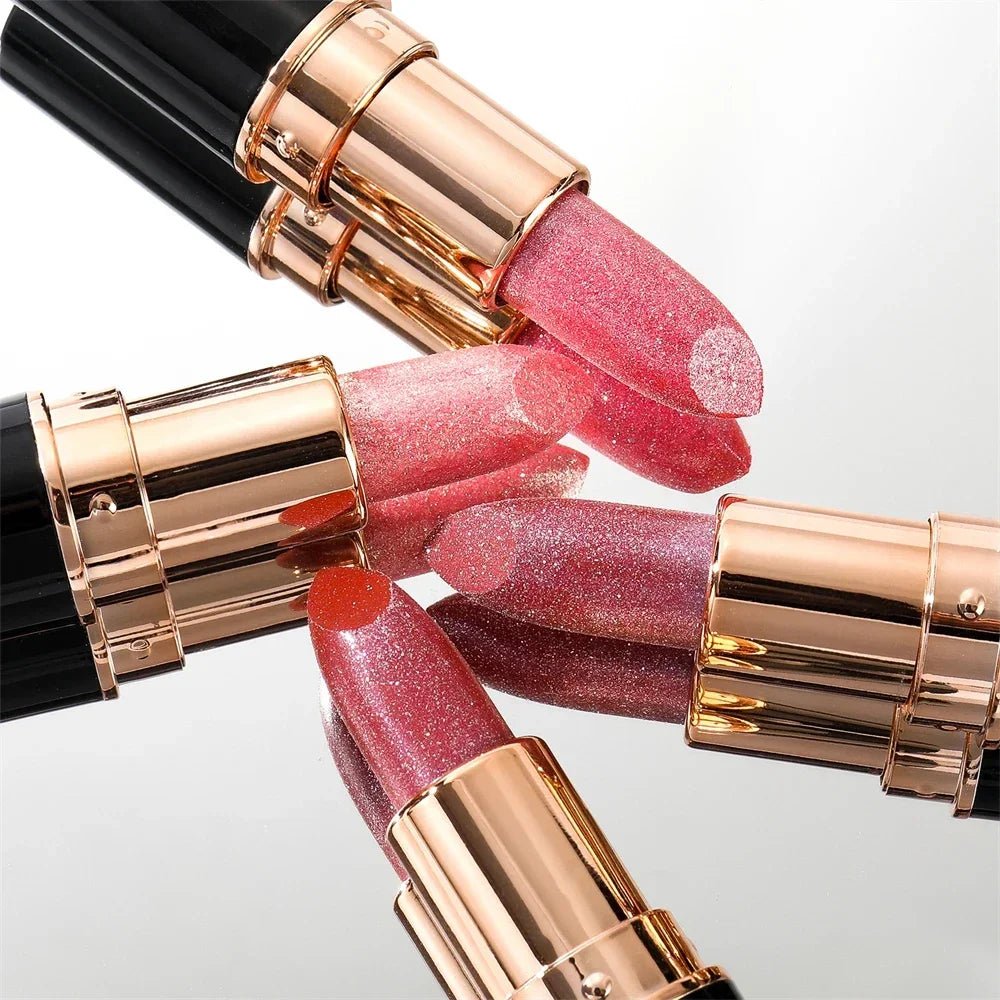 Glitter Metallic Lipstick Waterproof Long Lasting Diamond Pearlescent Lipstick Beauty product - Xprespick
