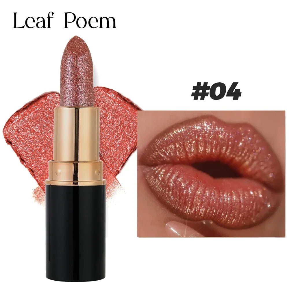 Glitter Metallic Lipstick Waterproof Long Lasting Diamond Pearlescent Lipstick Beauty product - Xprespick