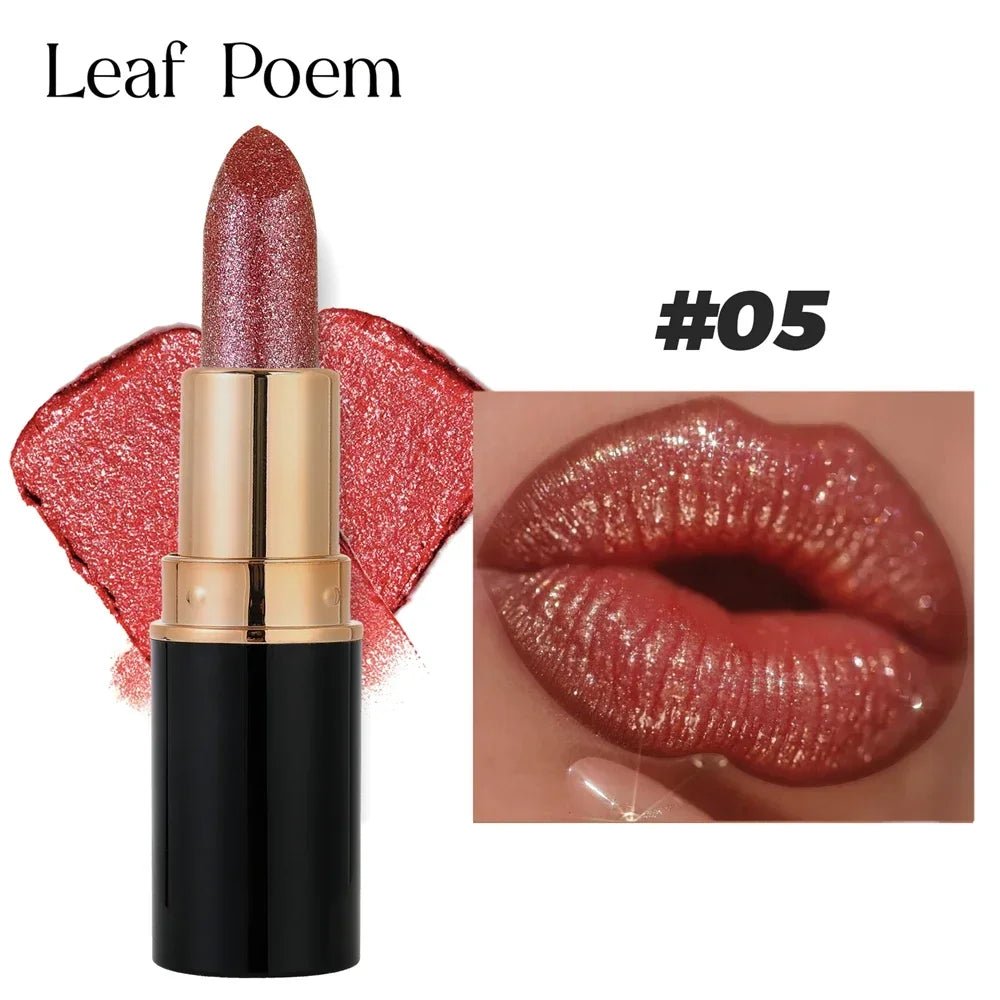 Glitter Metallic Lipstick Waterproof Long Lasting Diamond Pearlescent Lipstick Beauty product - Xprespick