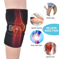Heated Knee Brace Wrap for Muscle Relaxation Arthritis Pain Relief Knee Pad Health Care - Xprespick
