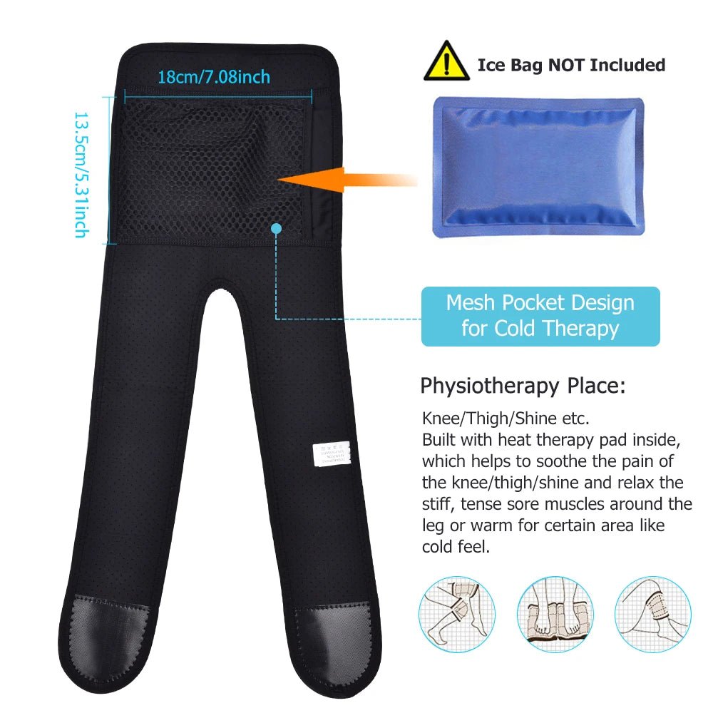 Heated Knee Brace Wrap for Muscle Relaxation Arthritis Pain Relief Knee Pad Health Care - Xprespick