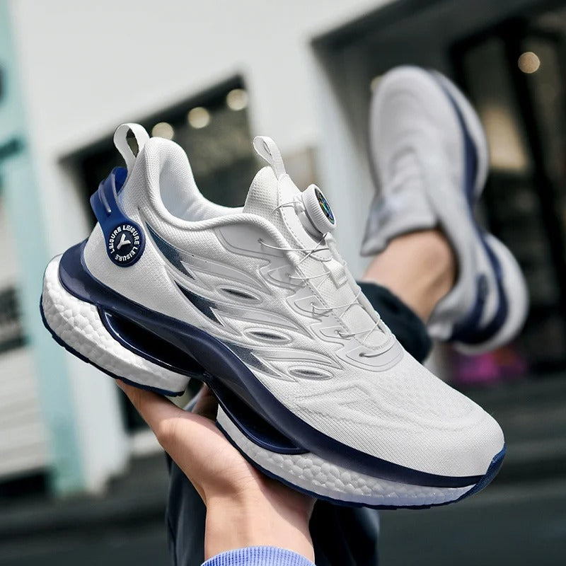 Men's New Fashion Rotating Button Sneakers Running Shoes Women's Thick Sole Slow Running Shoes