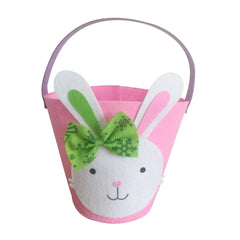 Cute Easter Rabbit Cloth Basket Candy Eggs Buckets Party Decoration For Kids Gift Boxes & Bags