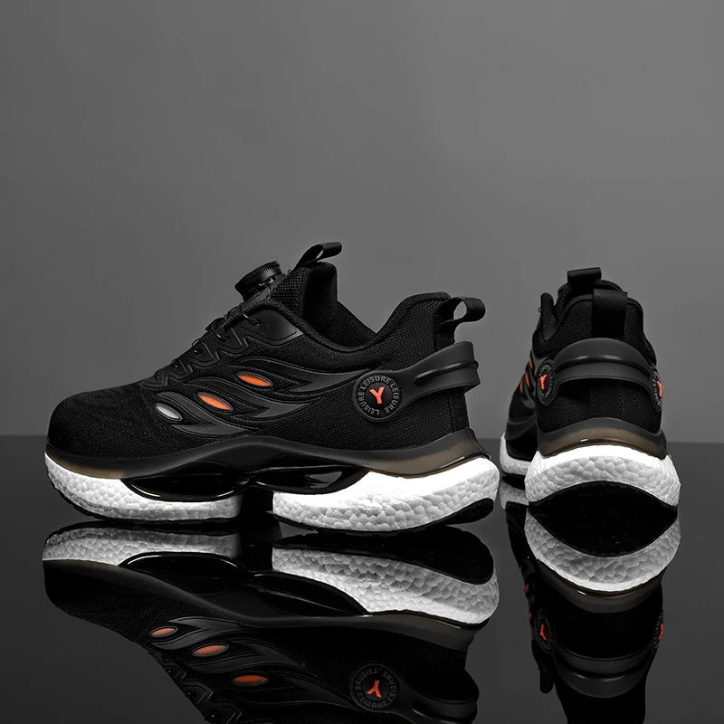 Men's New Fashion Rotating Button Sneakers Running Shoes Women's Thick Sole Slow Running Shoes