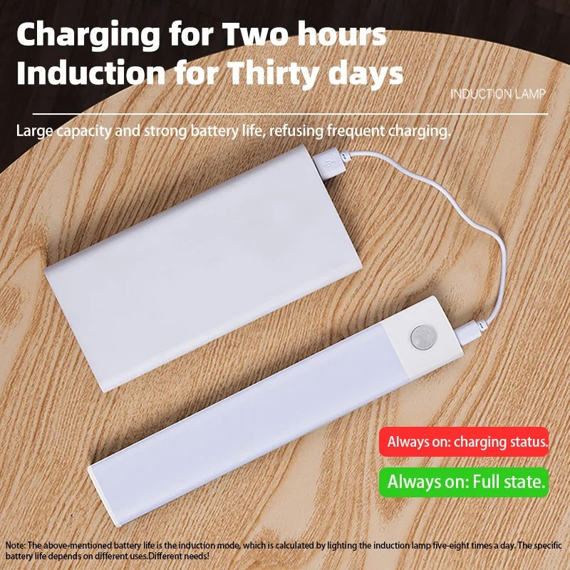 Bedroom Night Light Motion Sensor Wireless USB Under Cabinet Light For Kitchen Cabinet Bedroom Wardrobe