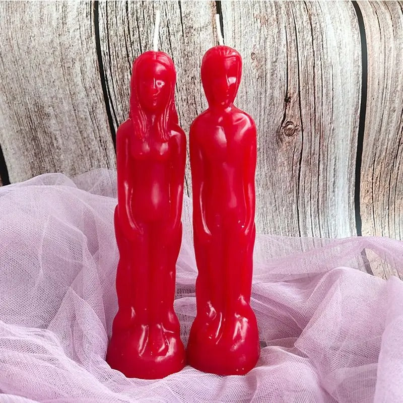 Candle for Easter Religious Party Decoration, Human Shape Couple Candles