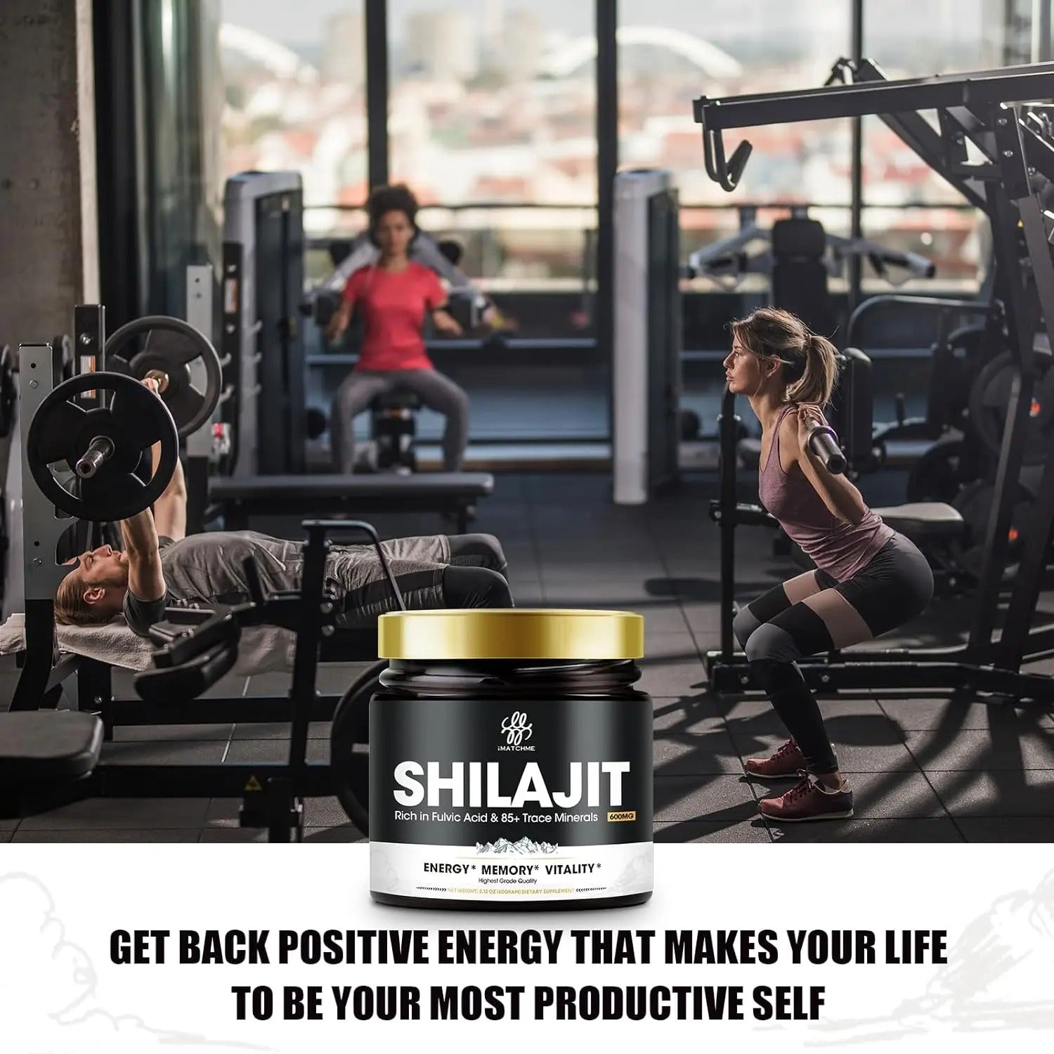 Gold Grade Shilajit Resin with Fulvic Acid & 85+ Trace Minerals Complex for Energy