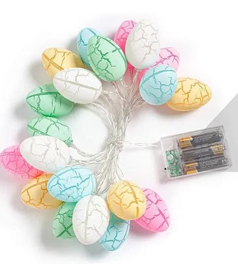 Party LED Light Egg-Shaped Fancy Lantern Decorative String Lights Festival Decorations for Easter