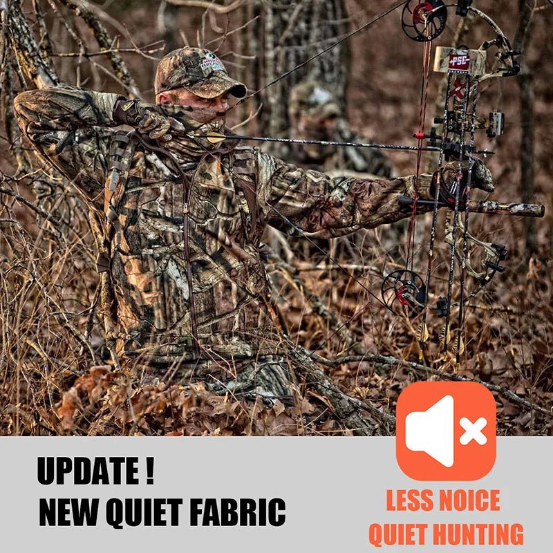 Men's Camouflage Tactical Jacket Silent Waterproof Warm Fleece Hunting Jackets Softshell Outdoor Hiking Fishing Hooded Coat - Xprespick