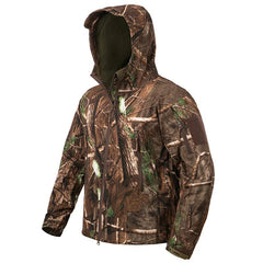 Men's Camouflage Tactical Jacket Silent Waterproof Warm Fleece Hunting Jackets Softshell Outdoor Hiking Fishing Hooded Coat - Xprespick