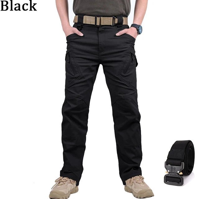 Men's Waterproof Cargo Pants Elastic Multiple Pocket Military Male Trousers Outdoor Joggers Pant Joggers Pant - Xprespick
