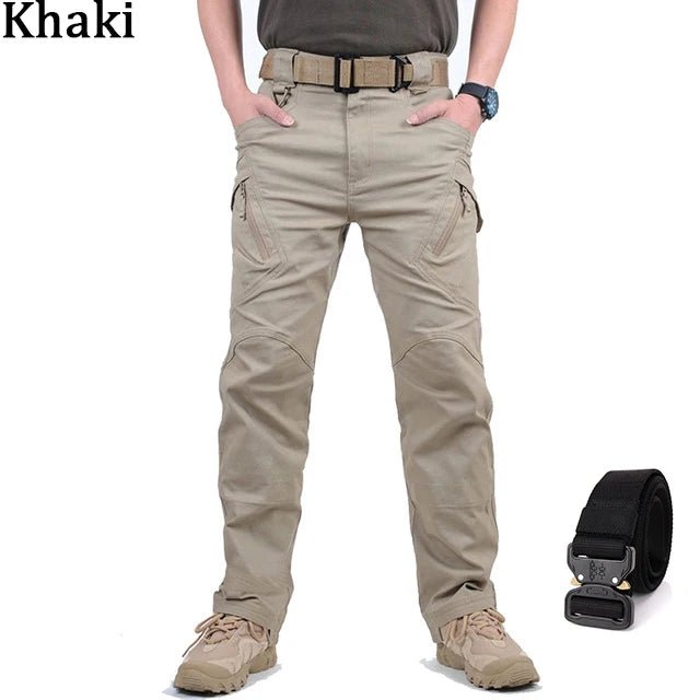 Men's Waterproof Cargo Pants Elastic Multiple Pocket Military Male Trousers Outdoor Joggers Pant Joggers Pant - Xprespick