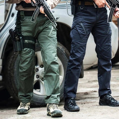 Men's Waterproof Cargo Pants Elastic Multiple Pocket Military Male Trousers Outdoor Joggers Pant Joggers Pant - Xprespick