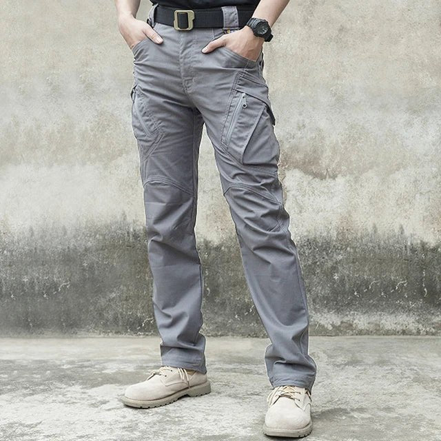 Men's Waterproof Cargo Pants Elastic Multiple Pocket Military Male Trousers Outdoor Joggers Pant Joggers Pant - Xprespick